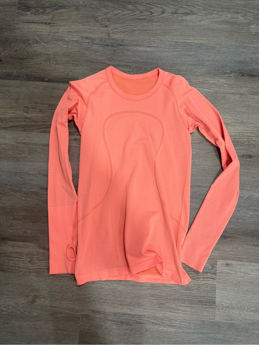 lululemon athletica Long Sleeve Swiftly- Coral
